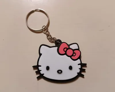 Hello Kitty Keychain - Free 3D Print Model - MakerWorld
