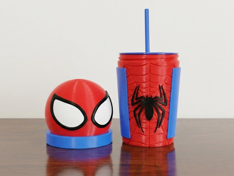 Spider-Man Cup & Straw - Vaso de Spider-Man