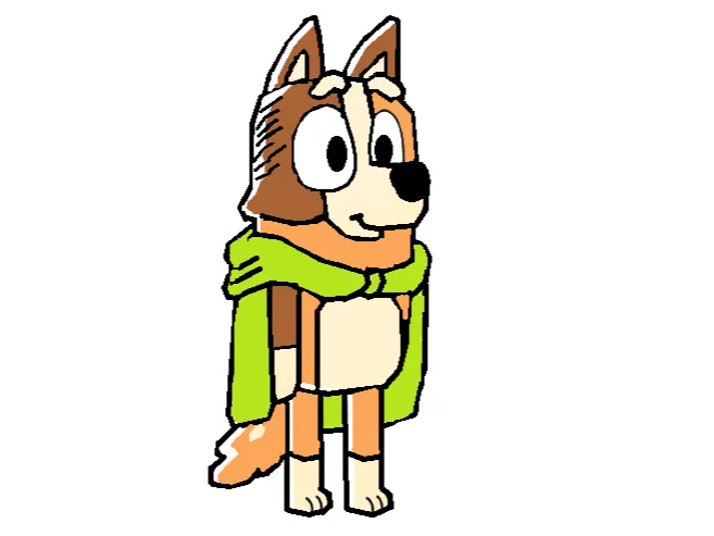 Bluey Mom (Chili) from "Dragon" episode