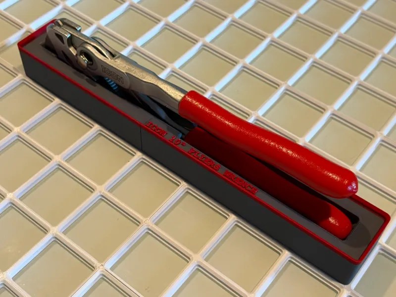 Icon 10" Pliers Wrench Gridfinity Bin
