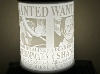 Lampada One Piece 4 Imperatori 