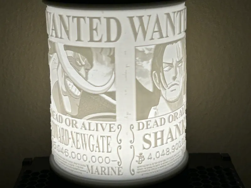 Lampada One Piece 4 Imperatori 
