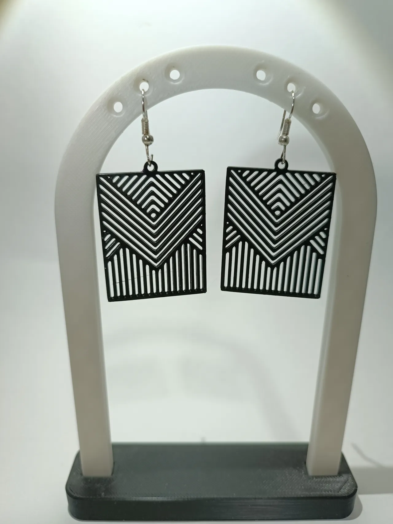 Chevron Arc Earrings view 2