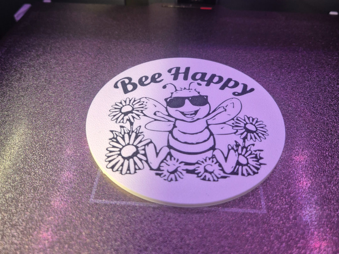 Bee Happy coaster