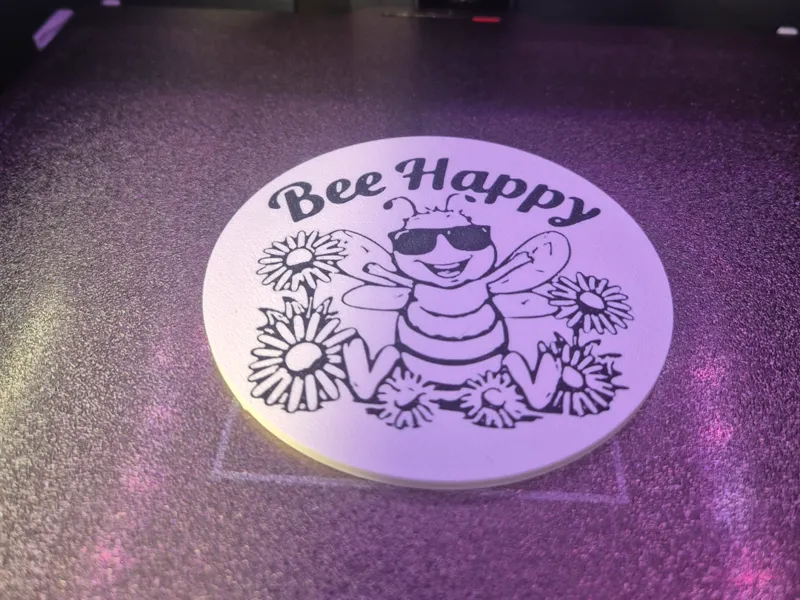 Bee Happy coaster