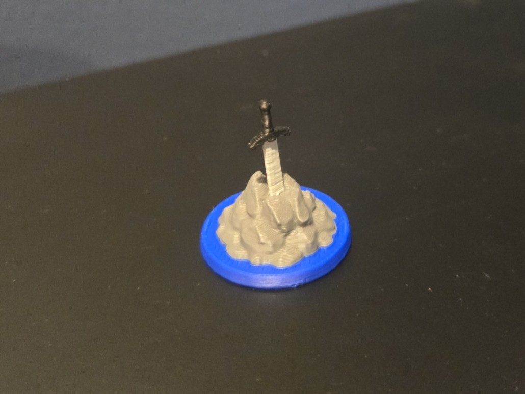 Miniatura 2 do modelo 3D Sword in stone