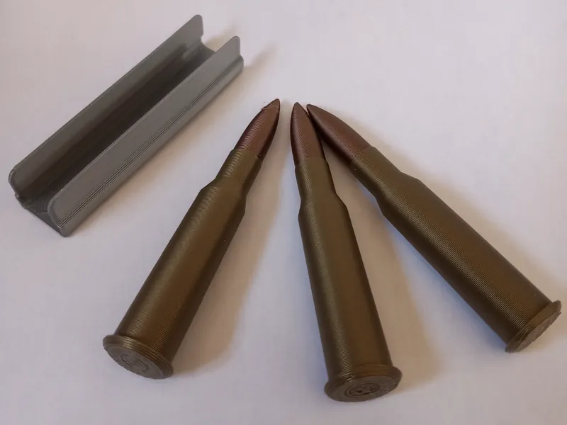 Russian 7.62x54r Mosin Nagant Clip & rounds