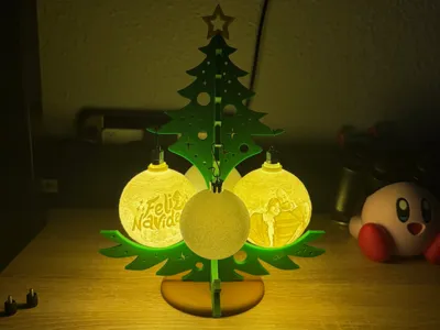 Christmas Tree for 4 baubles