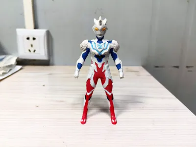 Zeta Ultraman, Alpha Armor form, detailed coloring decompression model