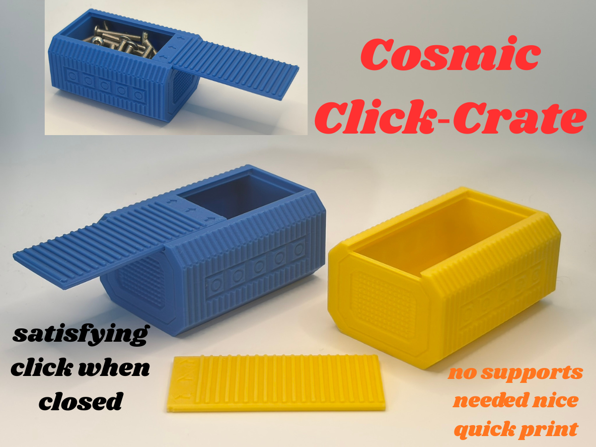 Cosmic Click‑Crate storage box