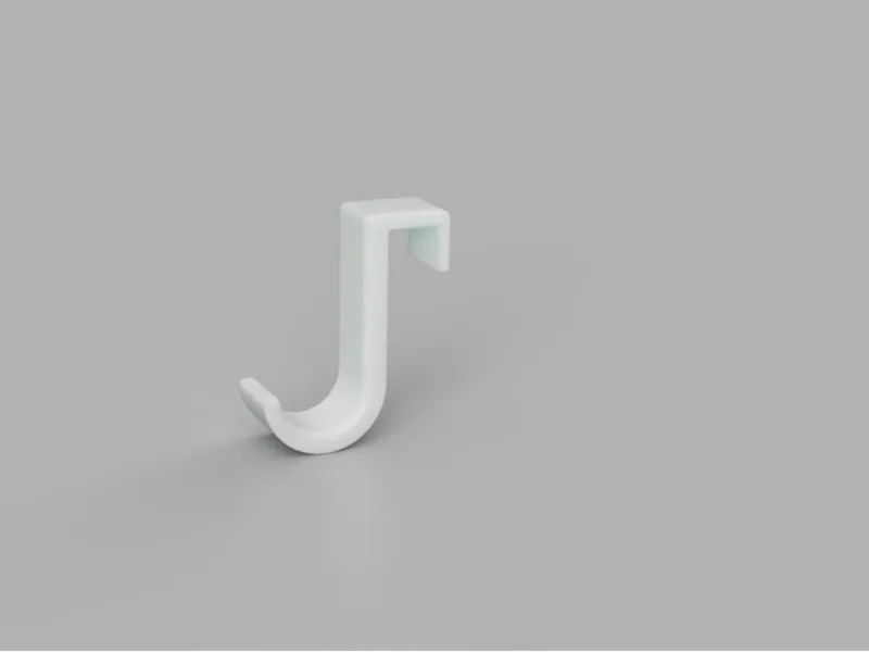 Strong elegant hook for rebated doors.