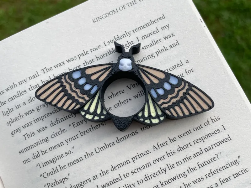 Death's-head Hawkmoth Page Holder | Skull Moth