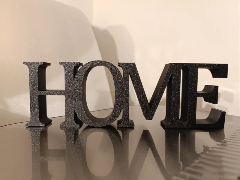 HOME- Zuhause 3D Schrift  Aufsteller Heimdeko