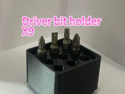 Gridfinity bit holder 1x1x4