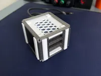 Default settings, Support enabled, Four Plates, two colors 
