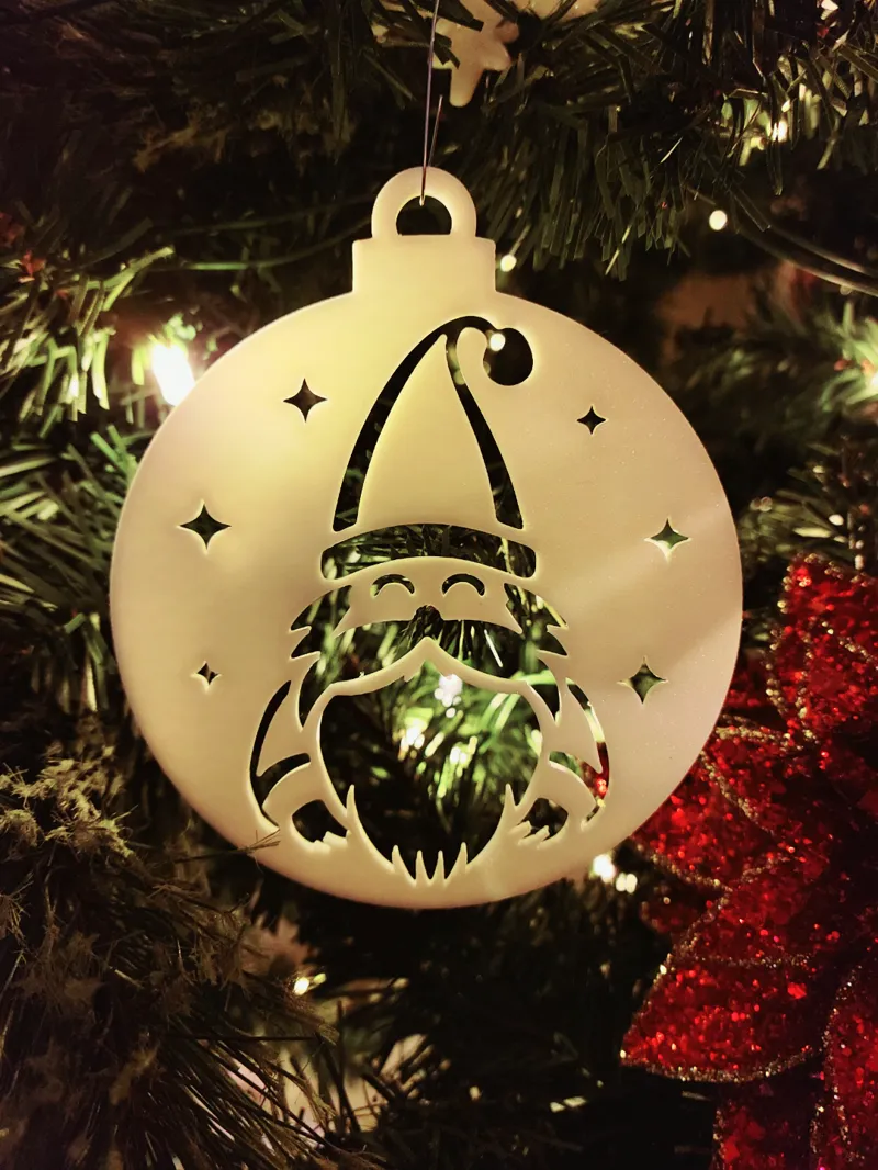 Santa Christmas Tree Ornament