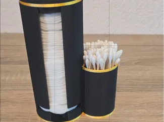 Wattepads und Ohrstäbchen Spender