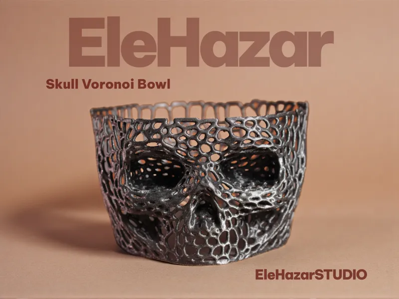 Skull Voronoi Bowl