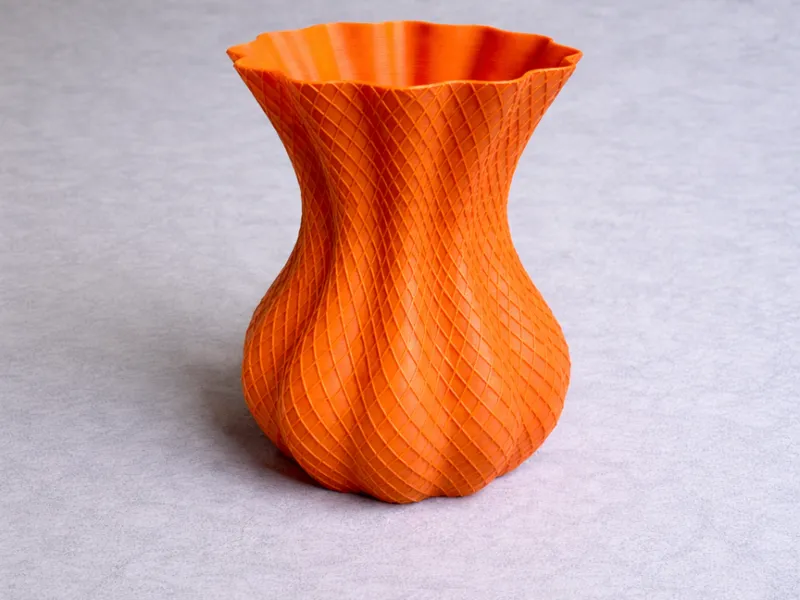 Vaso con motivo a quadri