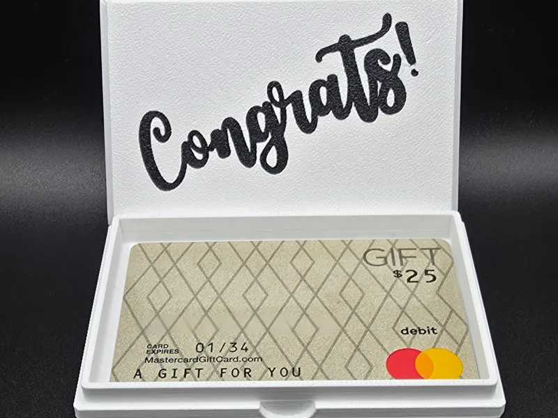 "Congrats!" Gift Card Box