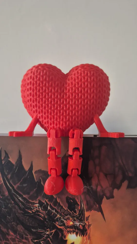 Articulated Heart Bookmark - Free 3D Print Model - MakerWorld