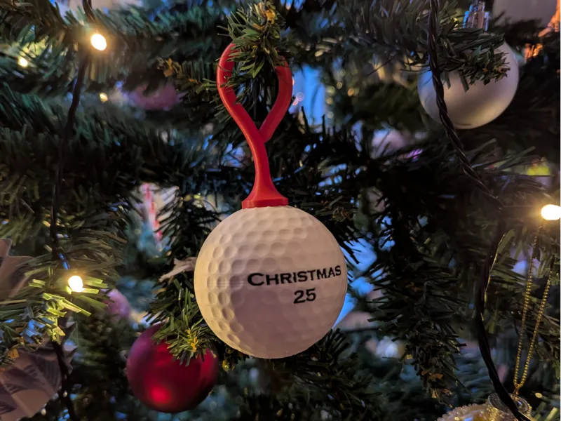 Golf Ball Christmas Tree Ornament 