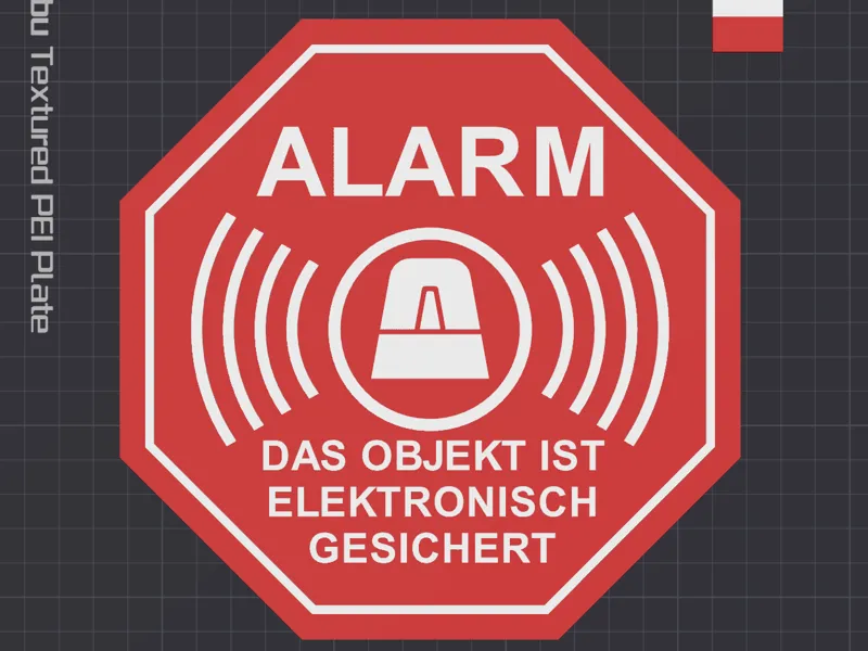 Warnzeichen Alarmanlage
