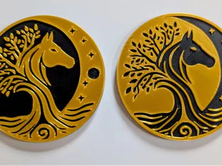 Coaster "Horse under the Moon" #5
