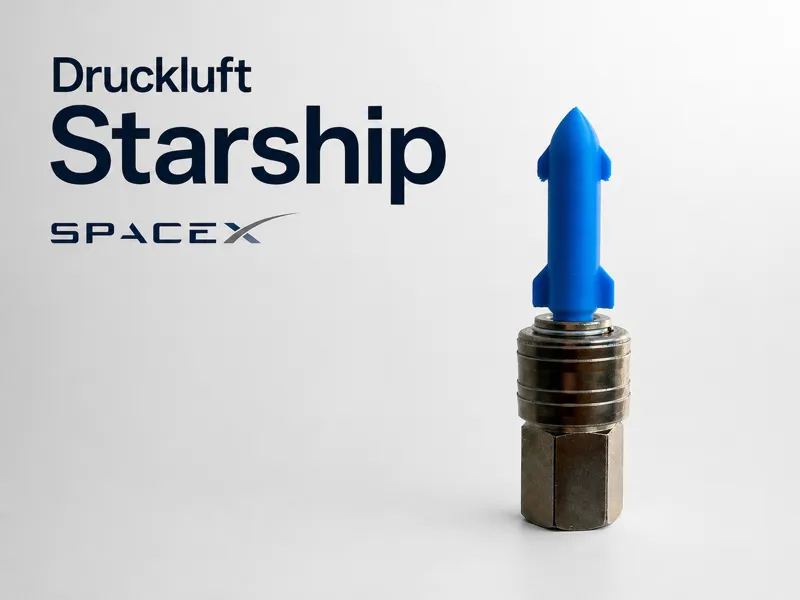 Druckluft Starship Rakete für Pneumatik Kupplung