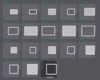 Baseplate and Frame, more sizes, 0.2mm, 6 walls
