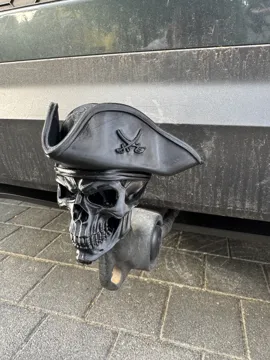 Adorno temático: Booty Pirate Skull Tow Hitch Cover — vista de referencia 4