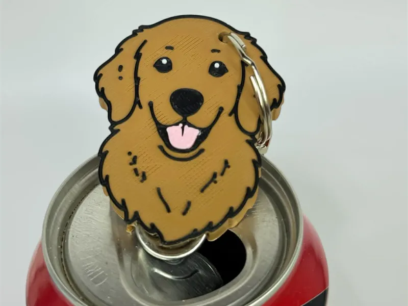 Golden Retriever Pop Can Tab Opener Tab Fairy
