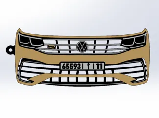 VW Tiguan R LINE 2023 keychain