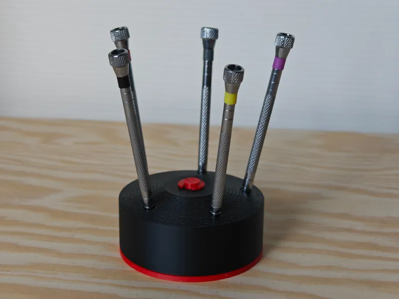 Watchmaking screwdriver rotating stand