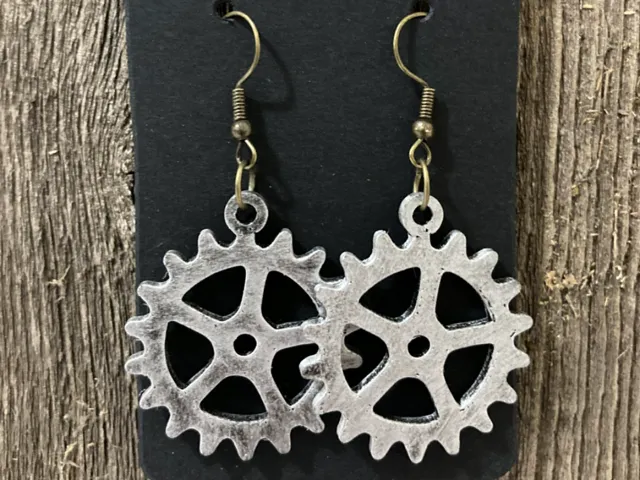 Steampunk Gear Earrings