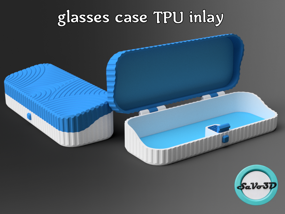 glasses case with TPU inlay