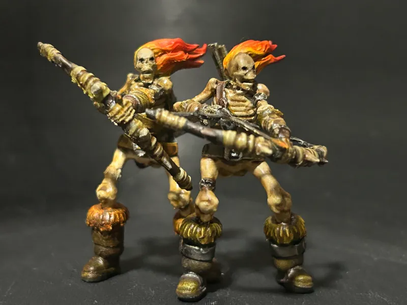 D&D/World of Warcraft - Burning Skeletal Archer