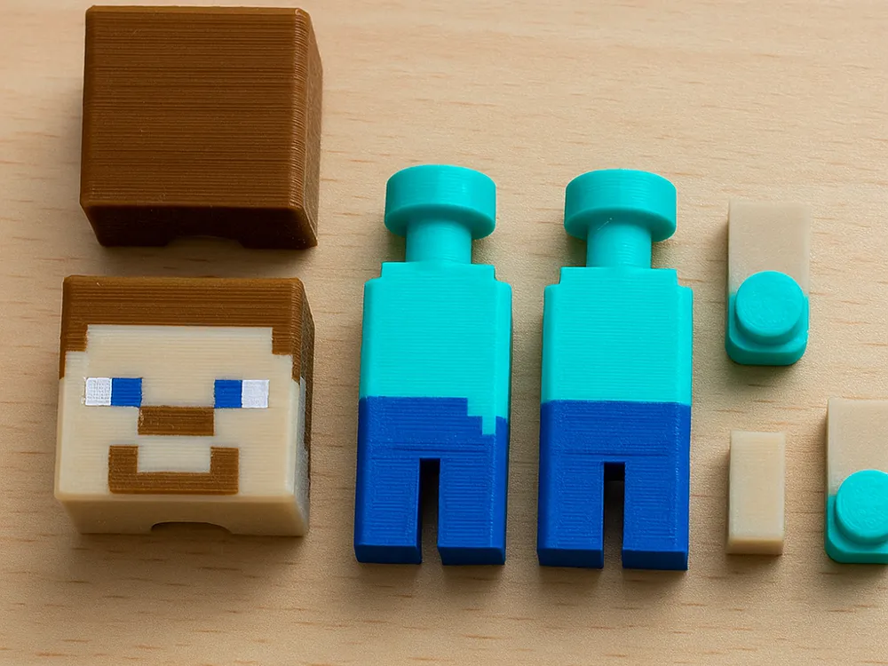 Minecraft Steve mini figure - Free 3D Print Model - MakerWorld