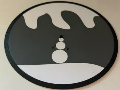 Christmas snowman globe