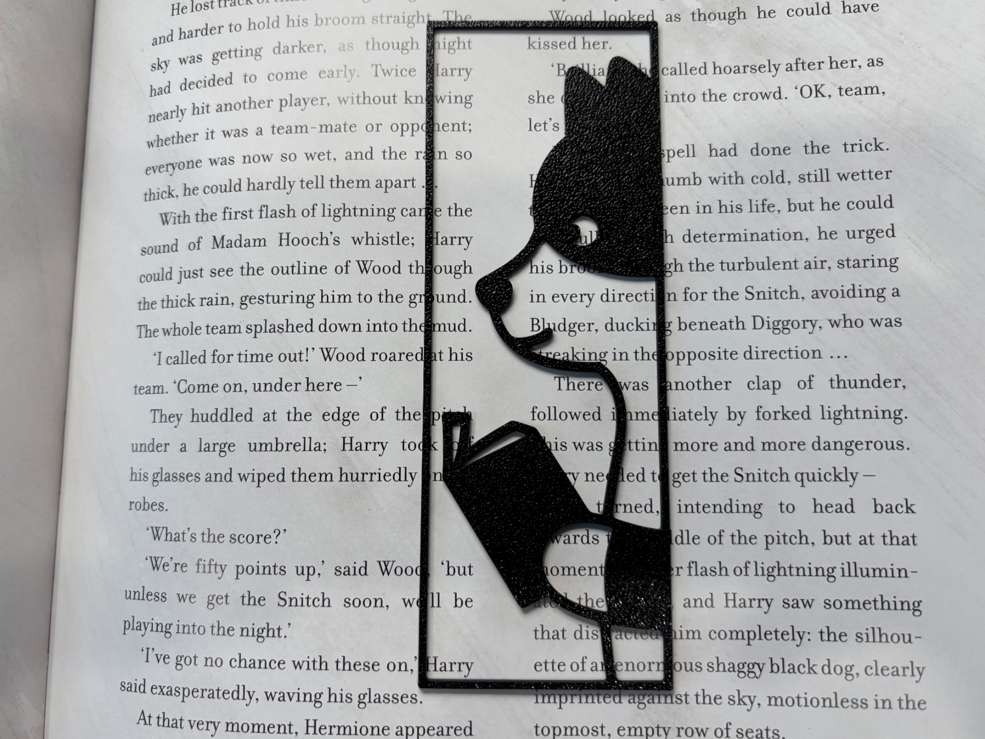 Dog Reading Book Bookmark