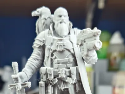 Grimdark Witch Hunter Inquisitor 38mm & 80mm