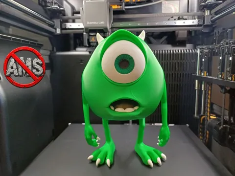 Accesorio para impresora 3D: Mike Wazowski / No AMS — referencia de MakerWorld