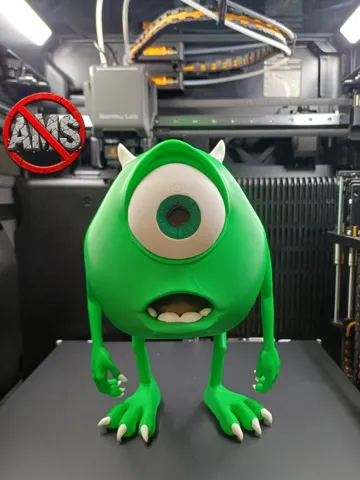 Accesorio para impresora 3D: Mike Wazowski / No AMS — vista de referencia 2