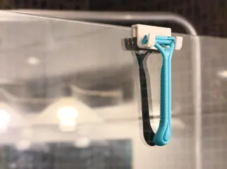 Razor holdere for shower wall for 1,2 or 3 pieces
