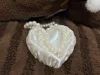 Beautiful Silk Heart Jewelry Box 100x100x38mm