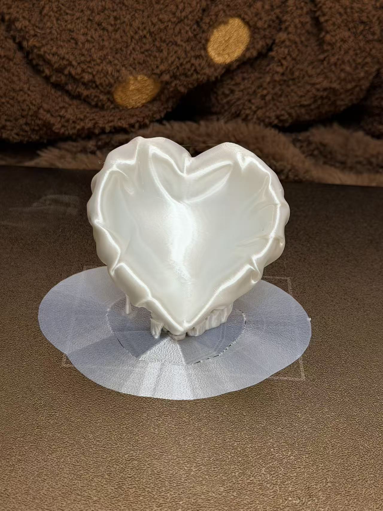 Miniatura 4 do modelo 3D 美丽爱心丝绸首饰盒（无支撑）