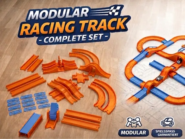 Modular Racing Track Set - 1:64 Scale Cars