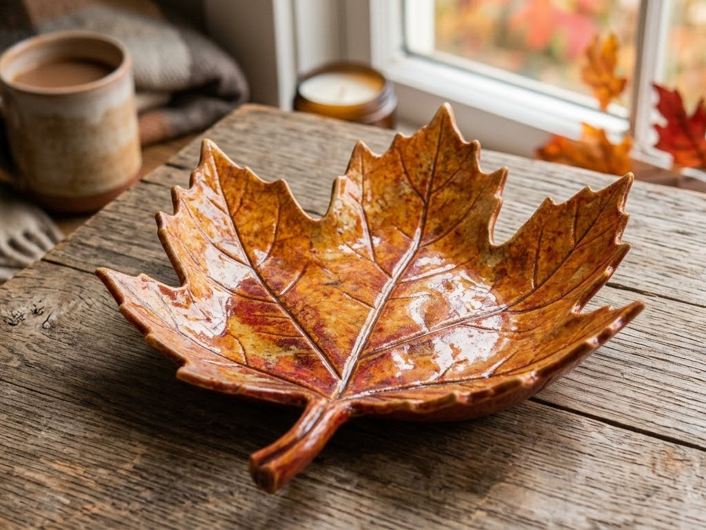 Autumn Maple Leaf Catch-All Tray - 1