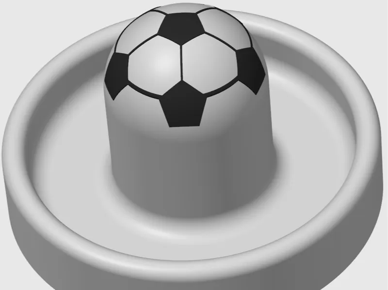Soccer Ball Air Hockey Paddle