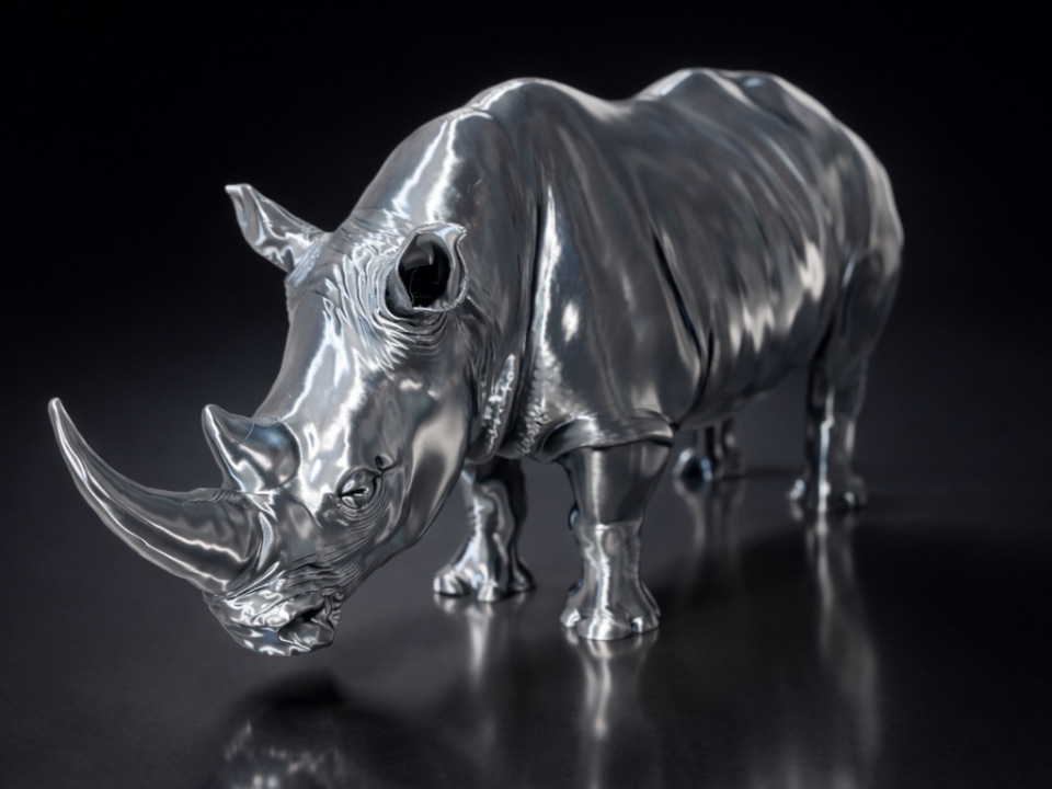 Realistisches Nashorn – Tierfigur
